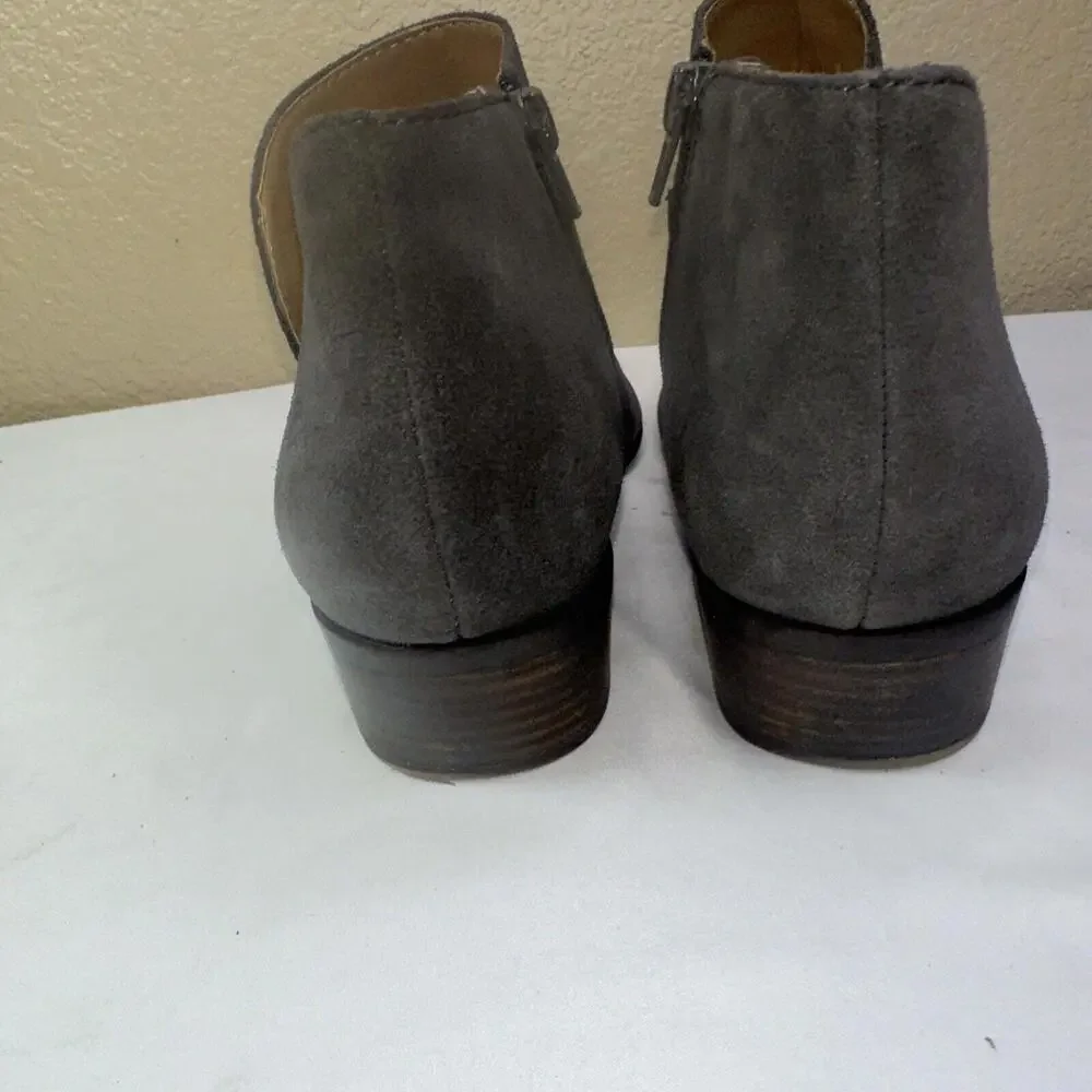 Lucky Brand  Guc Women Sz 9M  Brintly 2 Ankle Suede Leather‎ Booties Boots